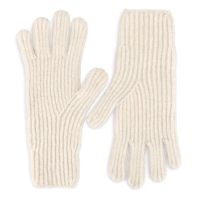 totes toasties® Ladies Chunky Brushed Rib Knit Hat Scarf & Glove Set Cream Extra Image 5